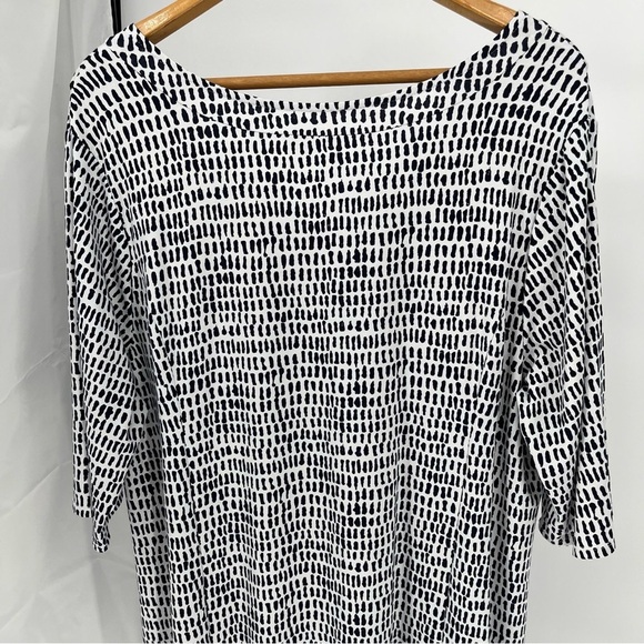 Habitat Clothes To Live In Travel Dress Size XXL Vneck Patterned Pockets Comfort - Picture 10 of 11